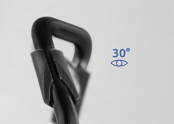 Straight or angled eye